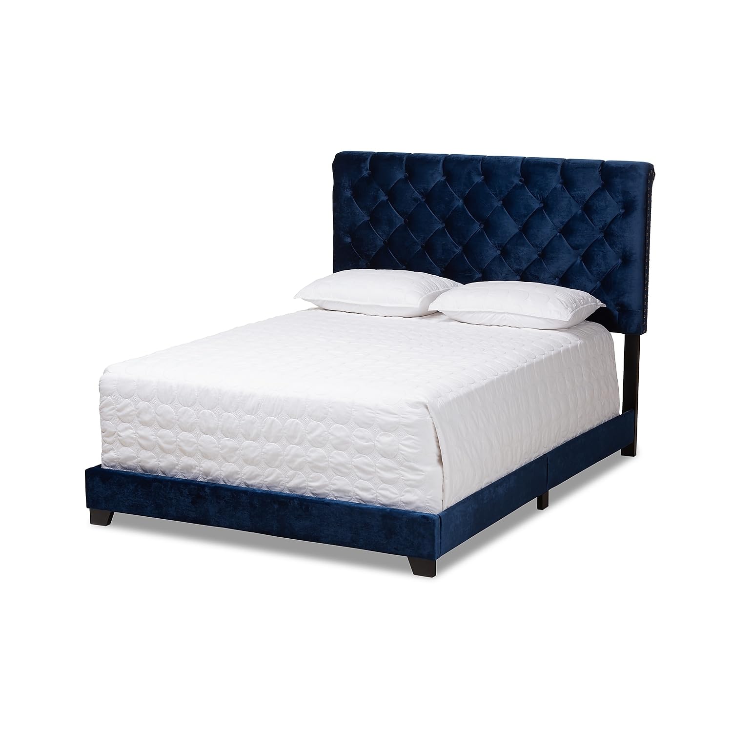 Amazon.com: Baxton Studio Candace Luxe and Glamour Navy Velvet